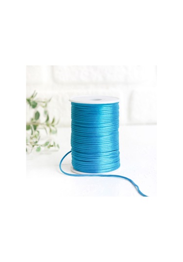 Turkuaz floş ip (sıçan kuyruğu), 2 mm  5 metre