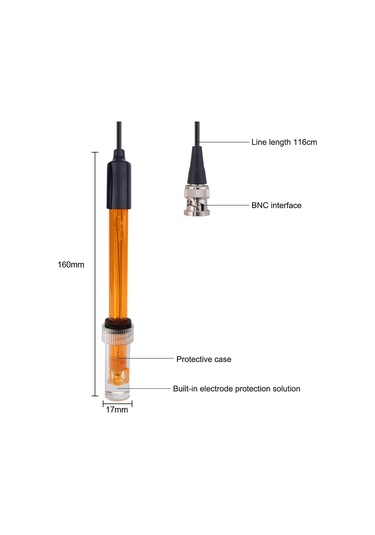 Çok Renkli Orp Yedek Prob Akvaryum Topraksız Laboratuvar Elektrot