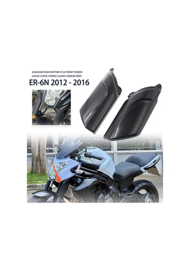 Suntek Motosiklet Çatal Kapağı Siyah Kawasaki Er-6n 2012-2016