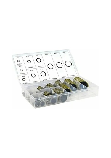 Donanım Bağlantı Parçaları 150/100pcs Bağlı Conta Sızdırmazlık Halkası Çiftlik Kiti Yağ Drenaj Vidası 00