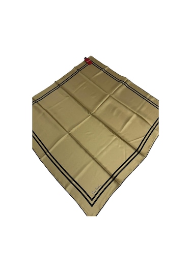 Pierre Cardin Twill İpek Eşarp 05077 - 90 X 90 / Gold Gold