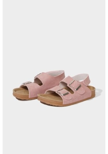 DeFacto Kız Çocuk Cırt Cırtlı Düz Taban Sandalet C2804A825SMPN225 Pembe