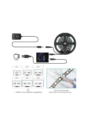 Trendooze Profesyonel Rgb Led Bariyer - 3m Otomatik Renkli Ekran Aydınlatma