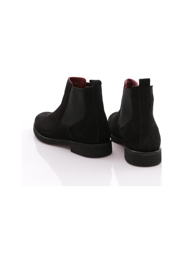 Dgn 19726 Erkek Yani Lastikli Bot Siyah Süet