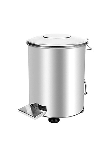 Lider 40 Lt. Pedallı Çöp Kovası 304 Kalite Gri