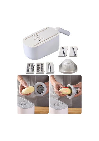 Suntek Çok İşlevli Sebze Doğrama Dilimleyici Drenaj Haki Haki Diğer