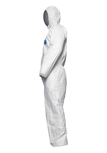 Tyvek 500 Xpert Başlıklı Kimyasal Koruyucu Tek Kullanımlıktulum L