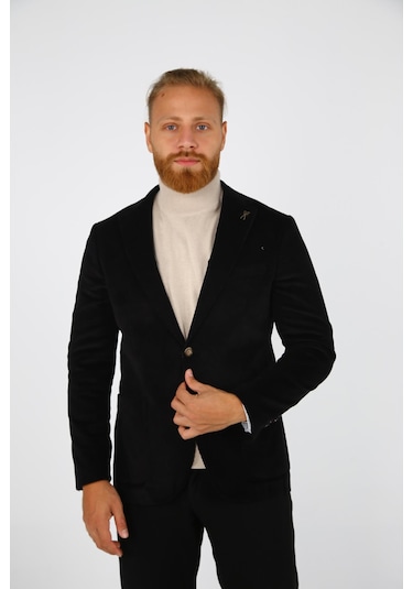 Brango 30151 Erkek Blazer Ceket Siyah