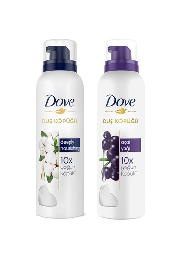 Dove Duş Köpüğü Açai Yağı 200 ML + Depply Nourishing 200 ML