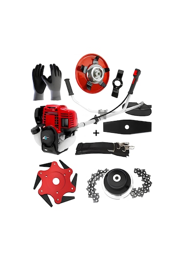 Ablacks R-077 4 Zamanlı Profesyonel Yan Tırpan + 5 Li Bahçivan Seti 2