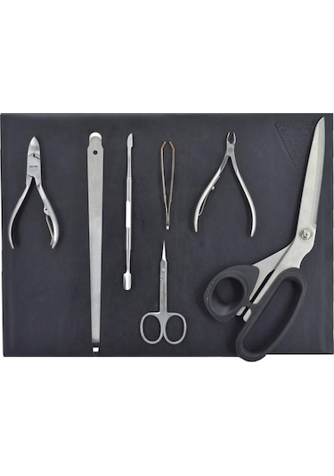 Berber Güzellik Salonu Mıknatıslı Makas Standı Siyah