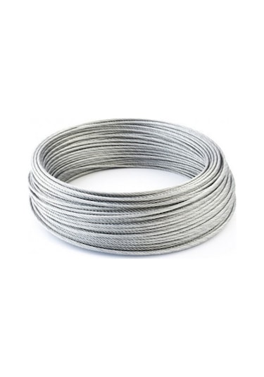 Ege Çelik Halat Krom Çelik Halat 7x19 4 Mm 10 Metre
