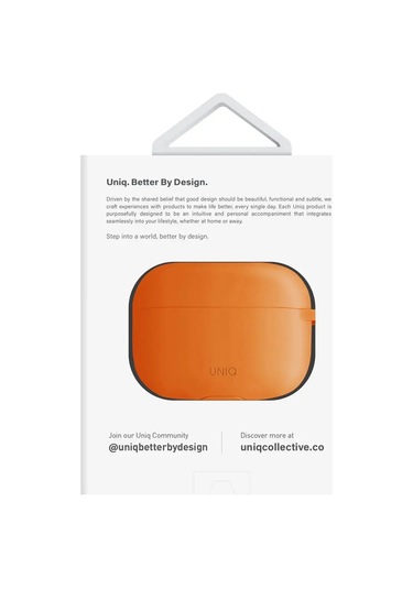 Unıq  Airpods Uyumlu Pro 2 Vencer Kılıfı Klips İle Birlikte 147855464 Turuncu
