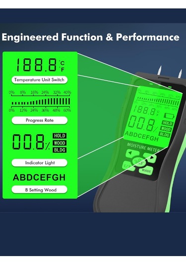 Endüstriyel Dijital Ahşap Nemi Ölçer
