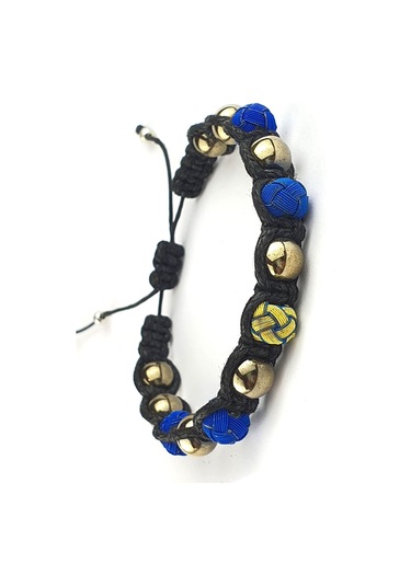 Hematit Taşlı Sarı Lacivert Kazaziye Detaylı Tasarım Taraftar Şam N11.1098