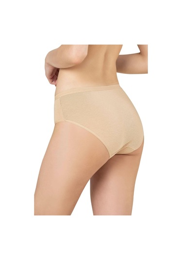 Kadın 3'lü Paket Pamuklu Yüksek Bel Battal Bato Külot Özk 26800-desenli Desenli