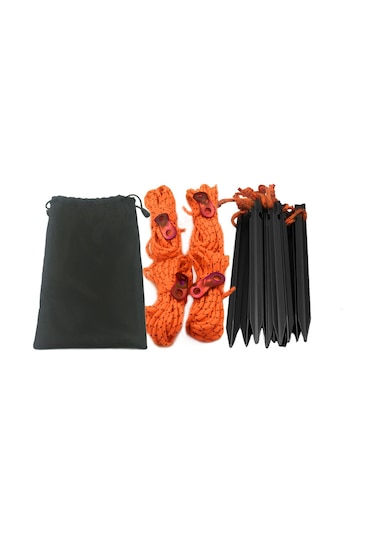 Lemestar Reflektif Çadır Bağlama Seti - Dayanıklı Poliester Halat, Alüminyum Çivi Ve Gerilim Ayarları İle Taşınabilir Depo Çantası - Outdoor Kamp, Yürüyüş Ve野营 İçin Çok Renkli