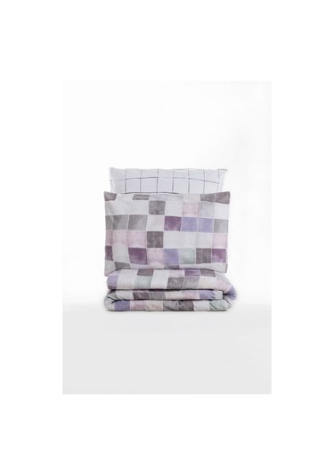 Cotton Box Minimal Çift Kişilik Nevresim Takımı Maro Gülkurusu Çok Renkli
