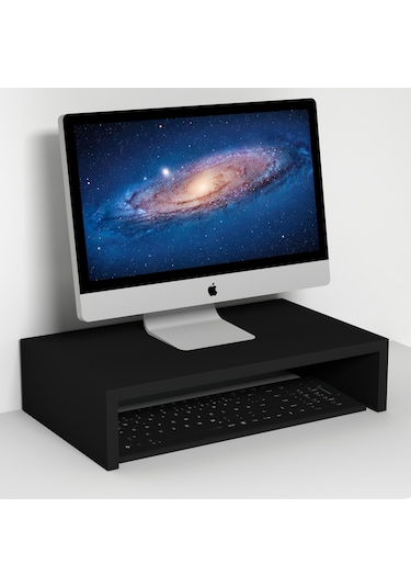 Emkawood Marry50 Monitör Yükseltici Laptop Standı Siyah
