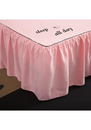 Koyu Mor Düz Renk Elastik Yatak Etek 3 Taraflı Sarılmış Tek/ikiz/çift/tam/kraliçe/kral Abd Ab Boyutu 12 Renk Yastık Kılıfı Olmadan 2pcs Pillowcase Koyu Mor