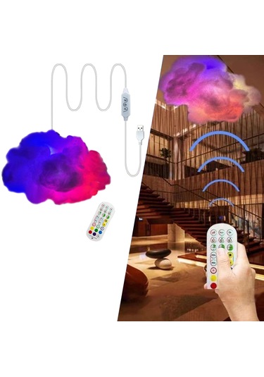 Suntek 3d Yaratıcı Led Işığı 6 M Usb Kablosu Ile Uzaktan Çok Renkli