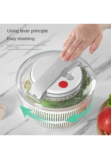 Sebze Salata Döndürücü Marul Yaprağı Sebze Kurutucu Çok Çok Renkli