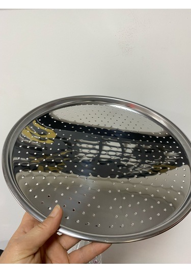 Paslanmaz Çelik Pizza Tepsisi 29 Cm Pizza Için
