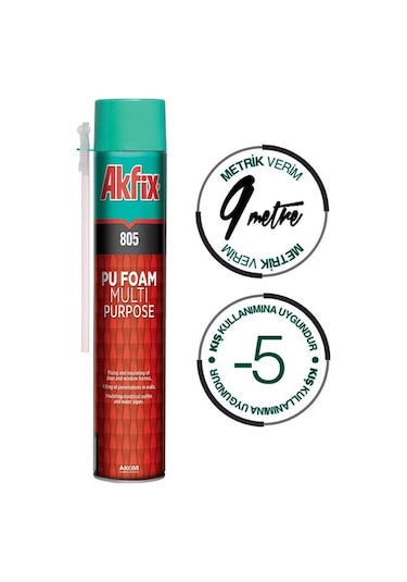 Akfix 805 Poliüratan Çok Amaçlı Köpük 750 ML