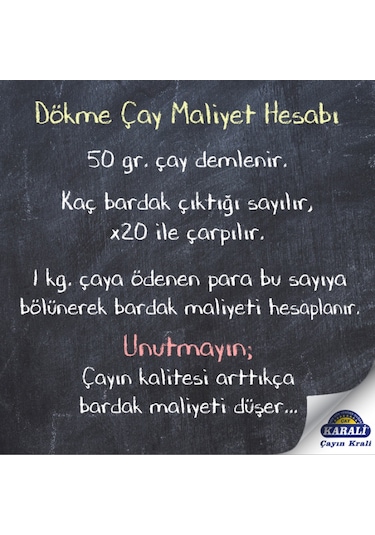 Karali Tiryaki Siyah Dökme Çay 5 KG
