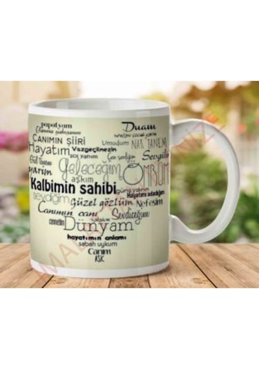 Sevgiliye Özel Kupa Bardak Çok Renkli