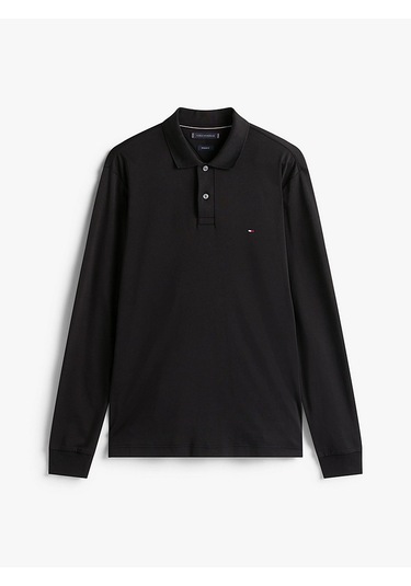 Tommy Hilfiger Mw0mw37317 Liquid Cotton Erkek Polo Tişört Siyah