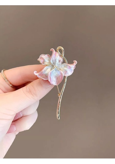Bijoubijou Bijuteri Çiçek Broş 244538876 Pembe