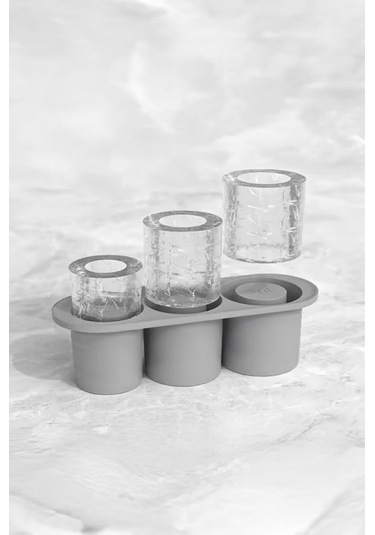 Digithome Silikon 3 Boy Bardak Buz Kalıbı Thn76930 Antrasit