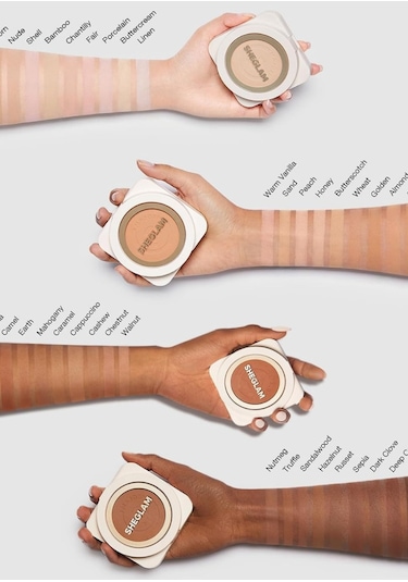 Sheglam Skin-focus Pudra Fondöten,yüksek Kapatıcılık & Mat Etki Shell