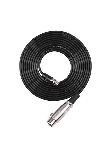 Fortunelane 2m Siyah 4-pin Mini Xlr Ta4f Ses Kablosu - Gümüş Açık Bakır İle Ses Kalitesini Artırır, Ev, Sahne Ve Stüdyo İçin Uygu