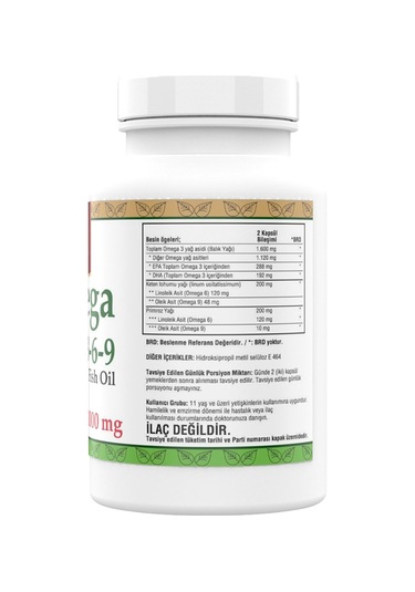 Omega 3 6 9 Balık Yağı 200 Softgel Vitamin C 120 Tablet