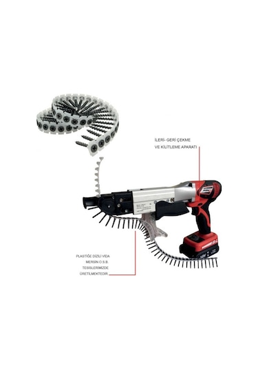 Akdeniz Bl18Sg Şarjlı Şerit Vidalama 25-55 MM