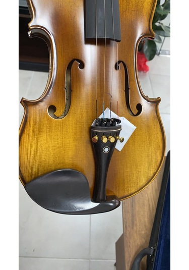 Swing Sv-444 Mat Cila Komple Abanoz Aksamlı-4/4 Tam Boy Keman Set