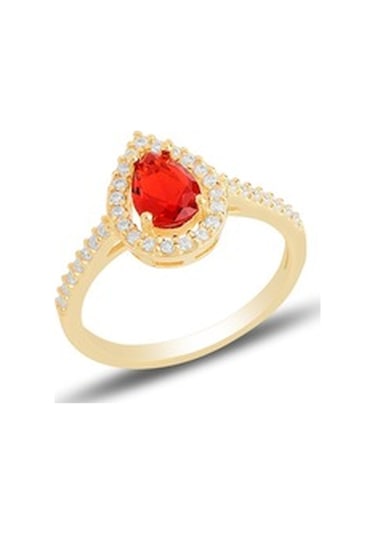 Gümüş Altın Yaldızlı Taşlı Damla Modeli Üçlü Set