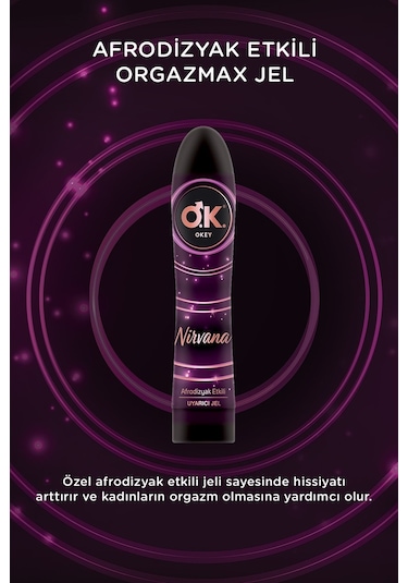 Okey Çilek Kayganlaştırıcı Jel 100 ML + Okey Nirvana Uyarıcı Jel 100 ML