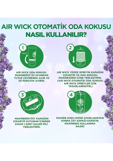 Air Wick Oda Kokusu Freshmatic Makine Yedek Spreyi Lavanta 3x250ml Lavanta