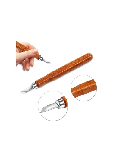 12 Adet Ahşap İşleme Kesici Seti, Oyma Dıy Ahşap İşleme Kesici Seti, Depolama Çantası İle Çok Fonksiyonlu Ev Oyma Kesici Seti