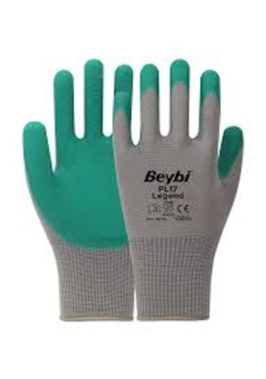 Beybi Pl17 Legend Polyester Örme Lateks Eldiven 12 Adet