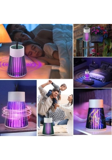 İç Ve Dış Mekanlar İçin Şarjlı Sinek Öldürücü Sivrisinek Kovucu,uv Işıklı Sineksavar Taşınabilir Gec