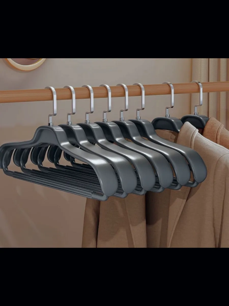 5 Adet Giysi Askısı 333995231 Koyu Gri