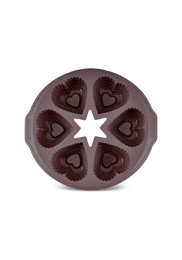 Crick Crack Harmony 6'lı Kalpli Silikon Muffin Kalıbı