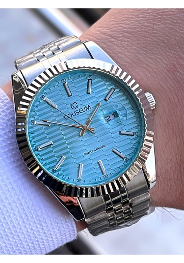 Coliseum Çelik Kordon Takvimli Kadran Kutulu Seri Erkek Kol Saati Ft.aas.ı004