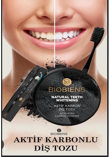 Biobiens Aktif Karbonlu Diş Tozu 60 Gr Beyazlatma