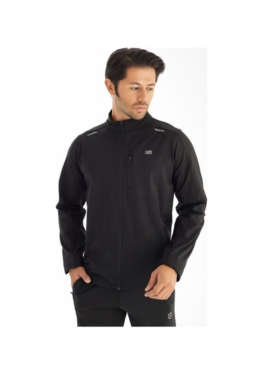 Crozwise Dalgıç Yarım Yaka - Erkek Siyah Spor Sweatshirt - 6040