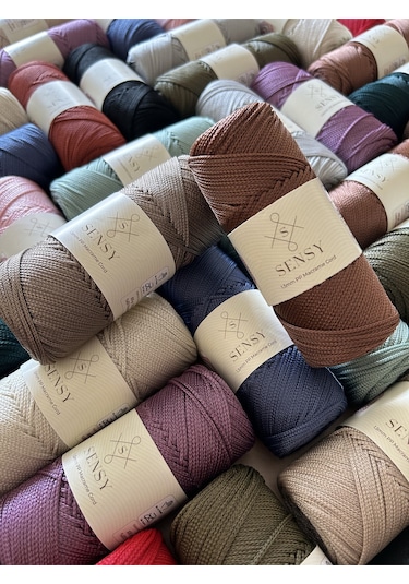1.5 Mm - 100 Gr Polyester Makrome Ipi Hakı 150 M Polyester Makrome Ip Supla Ip Ve Çanta Ipliği